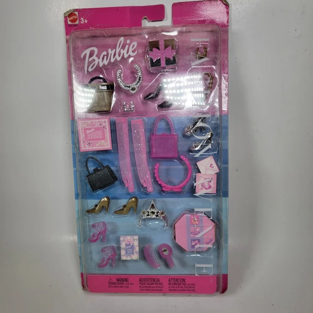 Barbie Fashion Avenue‎ Accessory Packs 2002 NEW, NRFB Shoes Purses